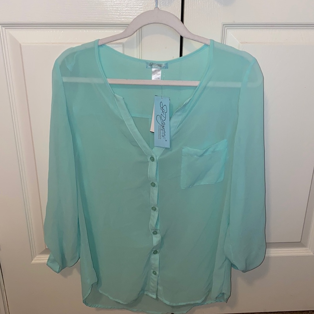 Sheer Blouse NWT